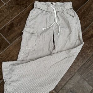 Striped Lounge Pants with Drawstring